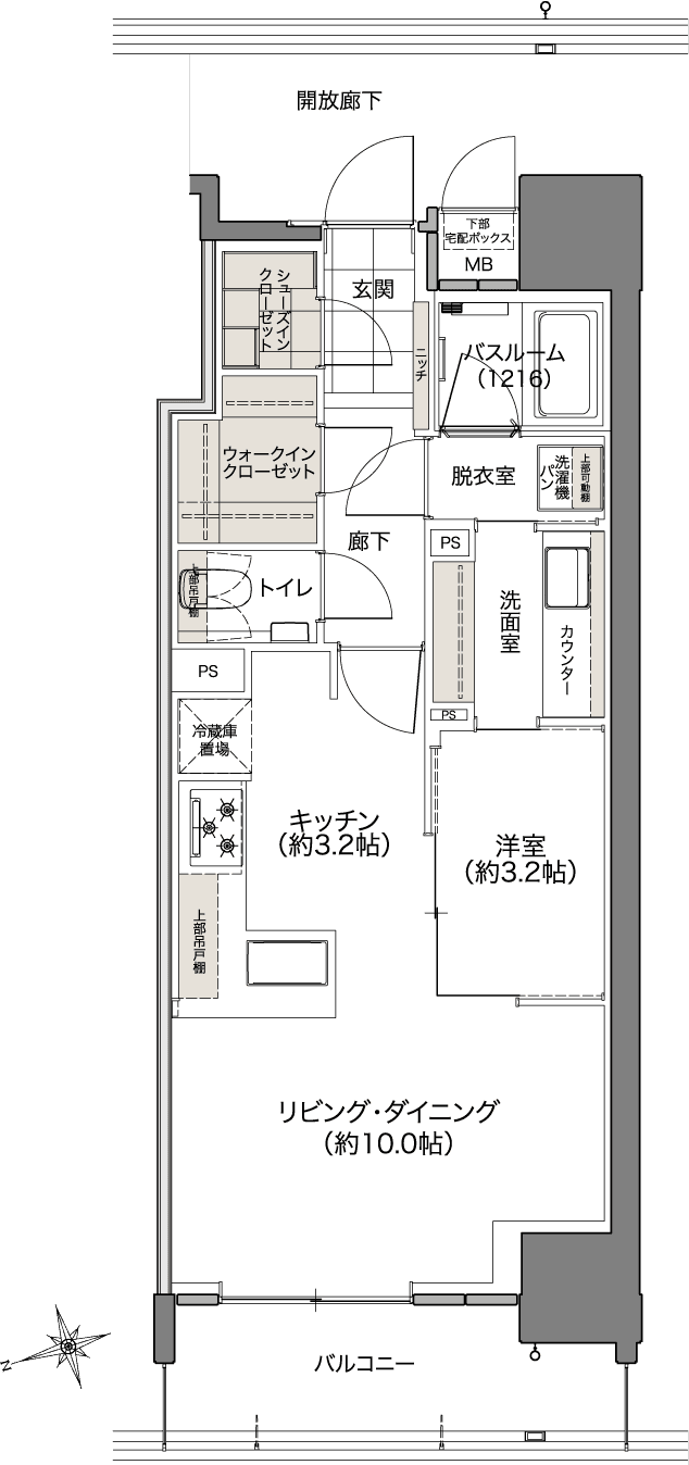 B TYPE 間取り図