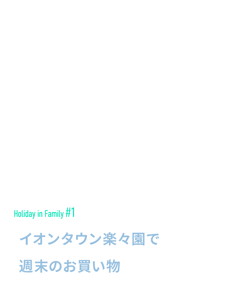 イオンタウン楽々園で週末のお買い物